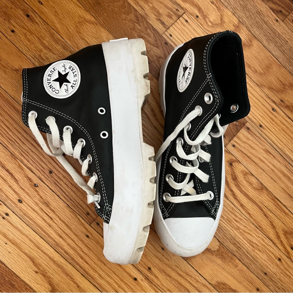 leather lugged converse